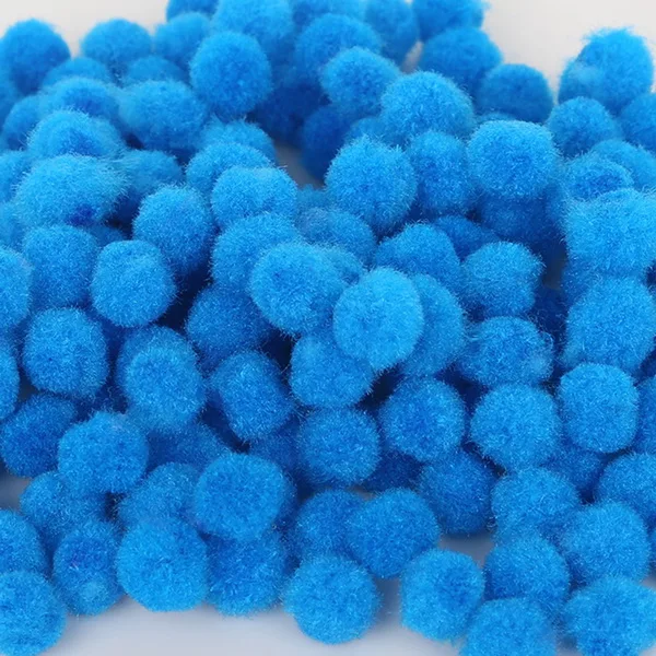 Blue 300 шт 10 мм Разноцветные помпоны мягкие шарики-Помпоны ручной работы DIY домашний сад& свадебное украшение& аксессуары для шитья инструменты - Цвет: Blue