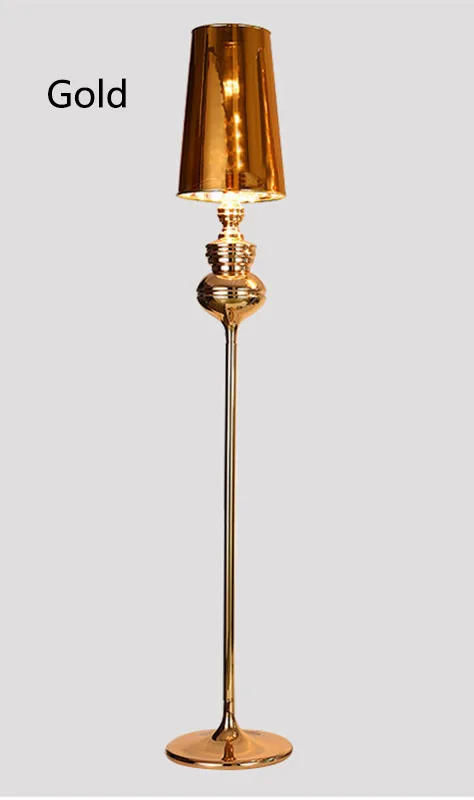 Gold PVC shade Скандинавский простой испанский guardian золотой черный и белый серебряный тыквенный Торшер для спальни гостиной Кабинета прохода гостиничный номер кафе - Цвет абажура: Gold PVC shade