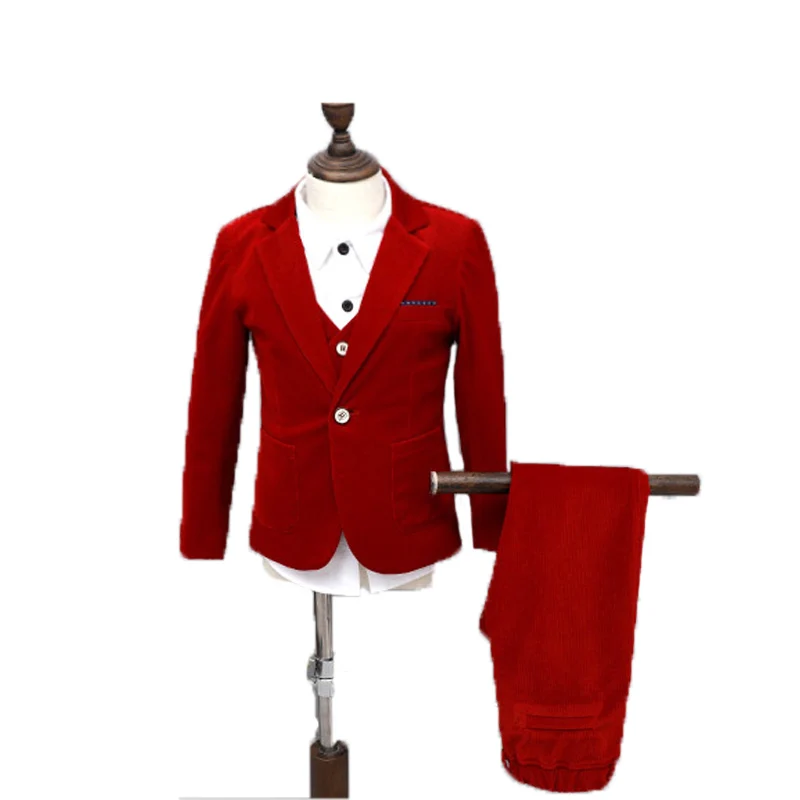 Брендовый костюм для мальчиков на свадьбу смокинг с цветами формальный Блейзер