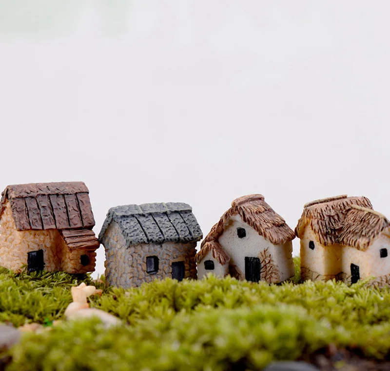 Статуэтка для дома из смолы миниатюрная сказочная фигурка украшения сада