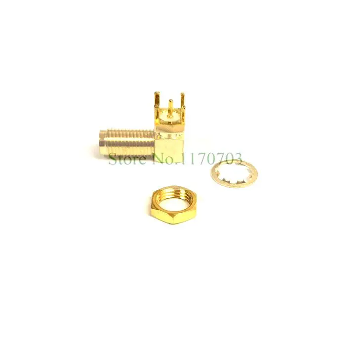 Разъем RF 50 Ом гнездовой разъем SMA прямоугольный для печатной платы 10 шт. (17 мм) |