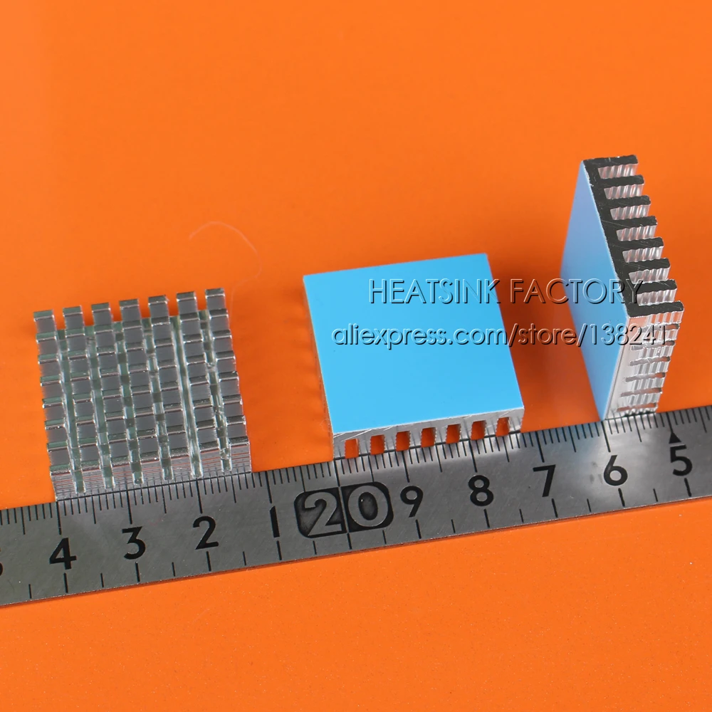 28x28x8mm White / Silver Black Gold Aluminum Heat Sink Cooler With Thermal Double Sided Pad Dissipation Radiator | Компьютеры и офис