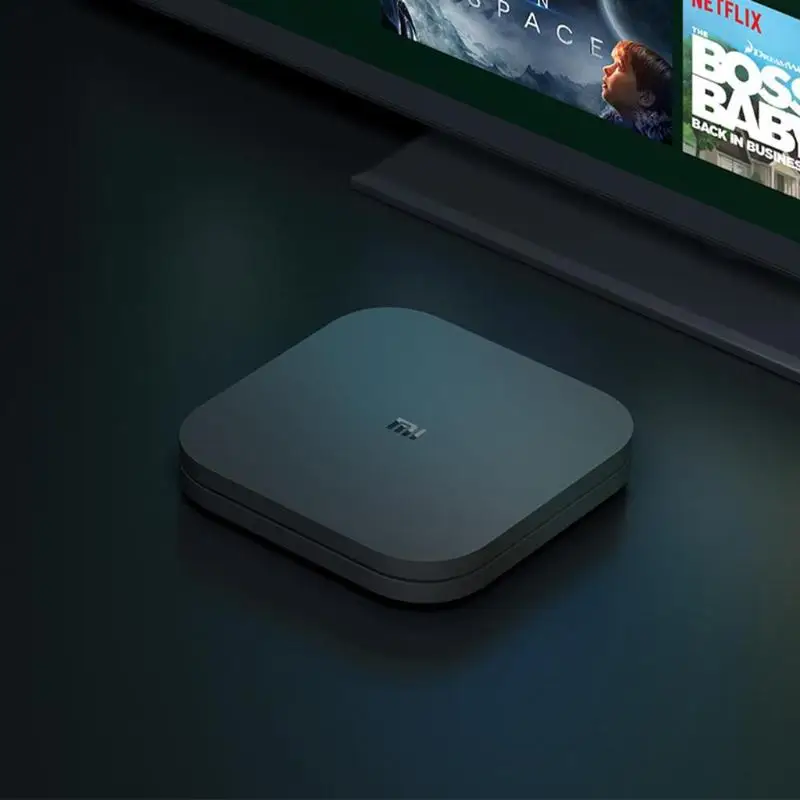 Xiaomi Mi ТВ коробка S Smart 4K со сверхвысоким разрешением Ultra HD, 2G 8G Android 8,1 WI-FI Google Cast Netflix Media Player IPTV Set-top BOX 3 штепсельная вилка европейского стандарта