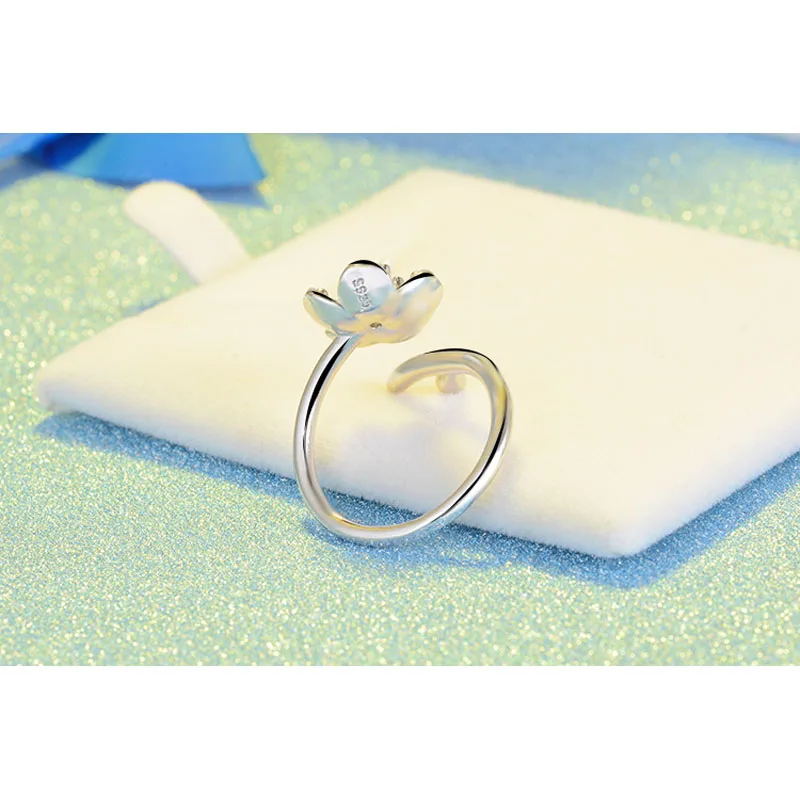 Большая распродажа дешевая цена винтажные кольца с цветком сливы для женщин 925