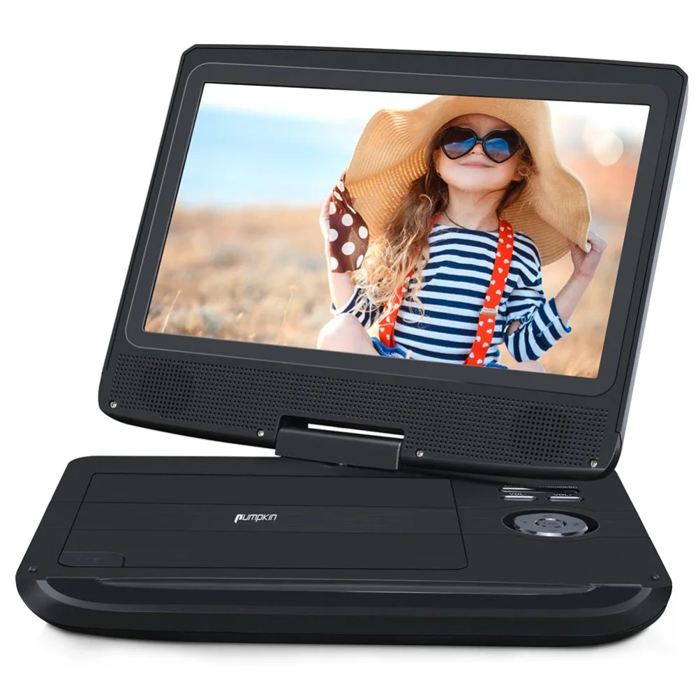 Pumpkin10''портативный Автомобильный подголовник монитор 1024*600 ЖК экран DVD видео