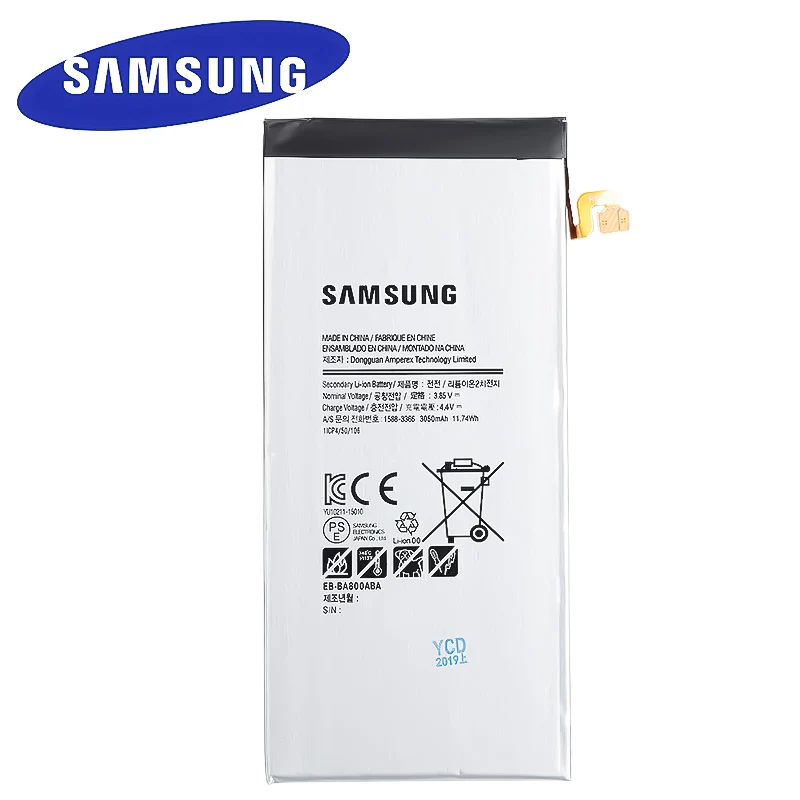 EB BA800ABE оригинальный сменный аккумулятор для samsung GALAXY A8 2015 A8000 A800F A800S A800YZ подлинный