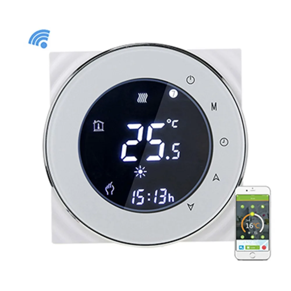 Голосовой WiFi программируемый сенсорный термостат регулятор температуры воды