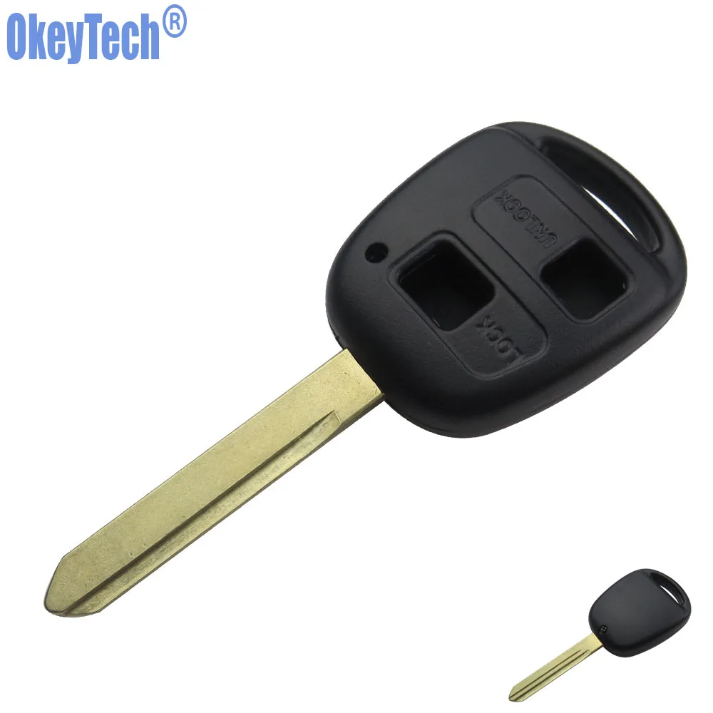 OkeyTech новый запасной чехол для Toyota Avensis Yaris Auris с двумя кнопками ключа TOY47 Blade|fob case|fob