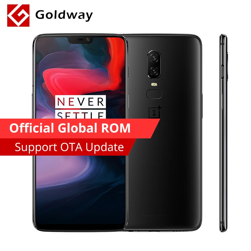 Оригинальный Oneplus 6 ГБ ОЗУ 64 Гб ПЗУ мобильный телефон Snapdragon 845 Восьмиядерный AI Dual 20