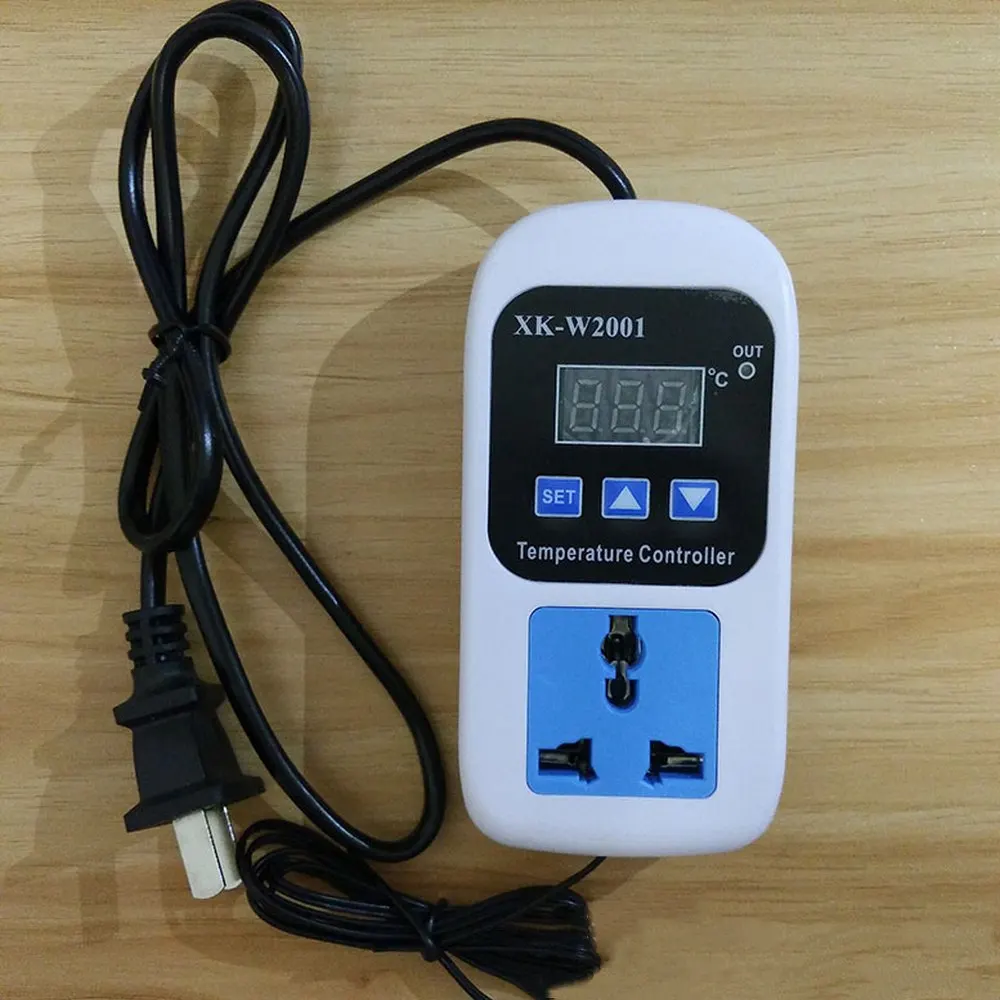 LED display-50~110CDigital Thermostat Temperature Controller Switch US Plug AC 110-220V Microcomputer Socket NTC Sensor XK-W2001 |