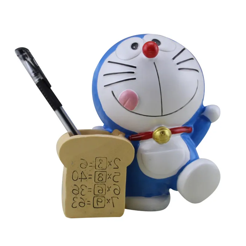 Desktop Doraemon денежный ящик Cofre Gato мультфильм Джингл кошки Копилка смолы монет банка Бытовая Декор Pen Holder фигурки