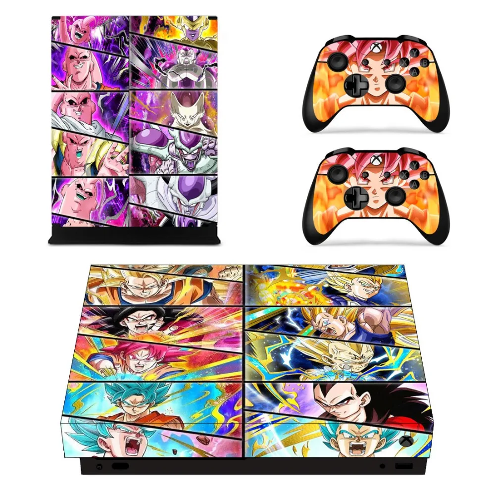 Драконий жемчуг супер Z Goku Лицевая панель консоль и наклейка на контроллер для Xbox
