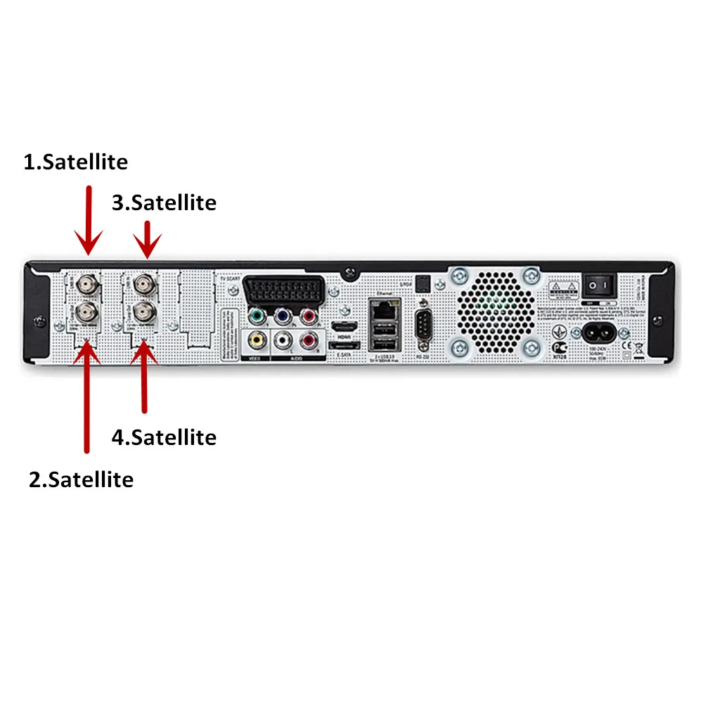 VU DUO2 Твин DVB-S2 ТВ-тюнеры Smart спутниковый ресивер Linux BCM7424ZZKFEB3G чипсет Встроенный Wi-Fi