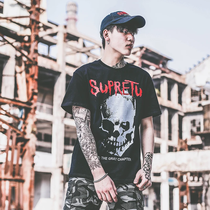 2019 SUPRETU новый бренд A94 sup футболки с круглым вырезом Мужская футболка мужские