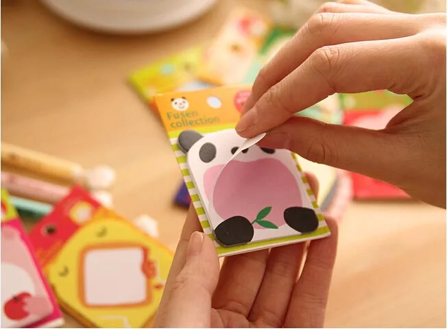 Free ship!1lot=50set!Happy Zoo cute cartoon creative memo pads /sticky notes/paper note