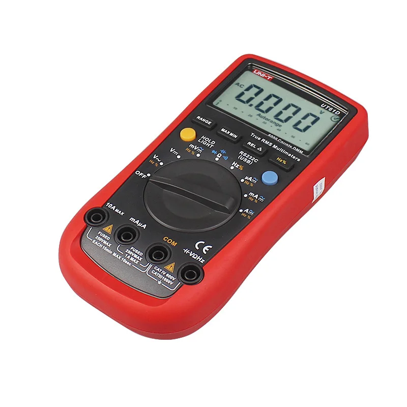 UNI T UT61D True RMS Авто Диапазон 6000 отсчетов Современные Цифровые мультиметры AC & DC