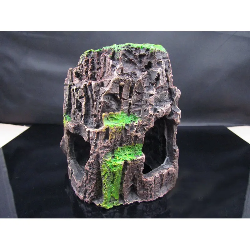 Бесплатная доставка аквариума искусственный камень из смолы пещера-украшение