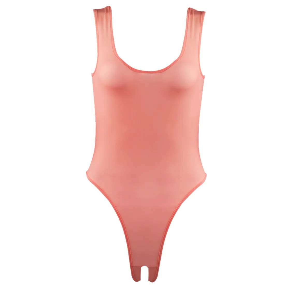 Женские короткие Femme Сисси экзотические боди стрейч без рукавов с высоким