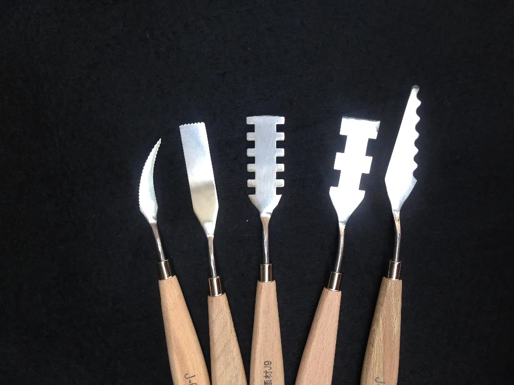 10 шт./лот сталь профессиональная масляная палитра для рисования нож текстура