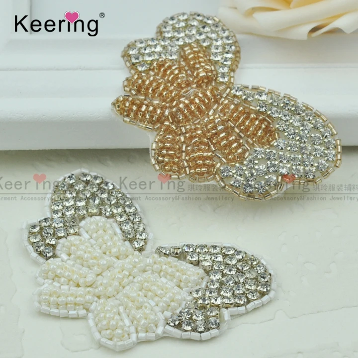 

(New)Fashion Lovely butterfly Rhinestone Applique Children Headwear WRA-026