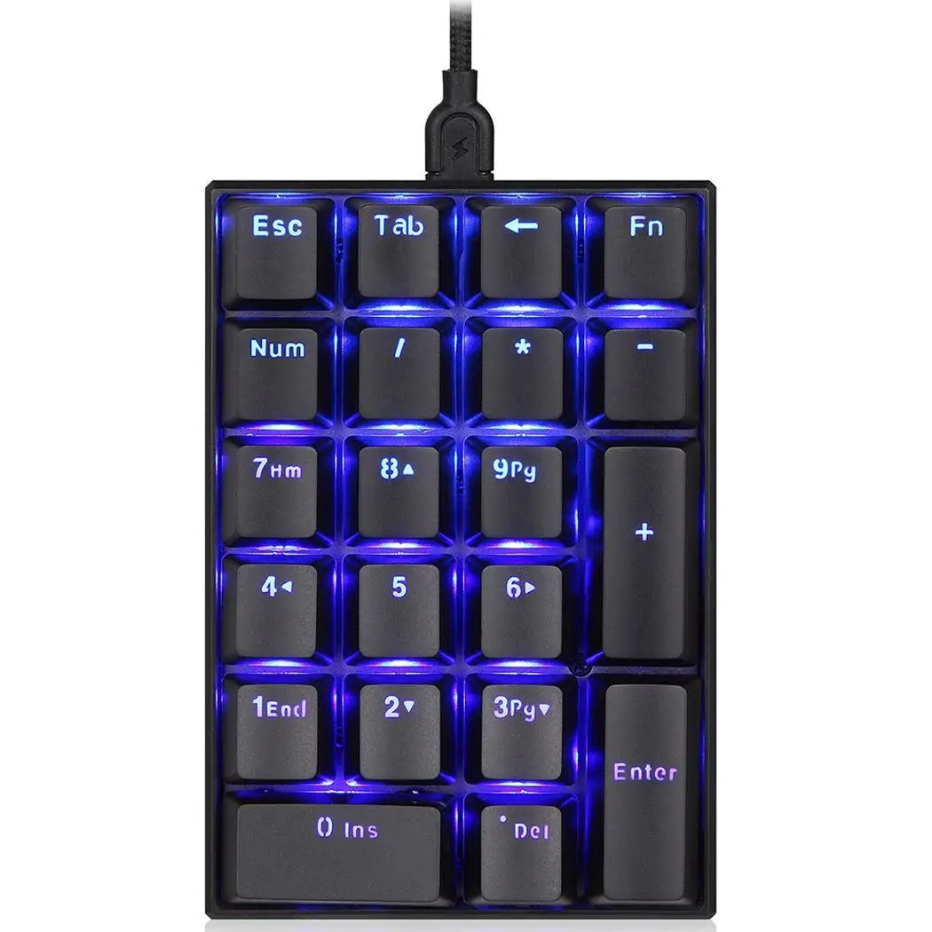 Motospeed 2019 Горячая K23 USB Проводная цифровая механическая клавиатура с Kailh коробка