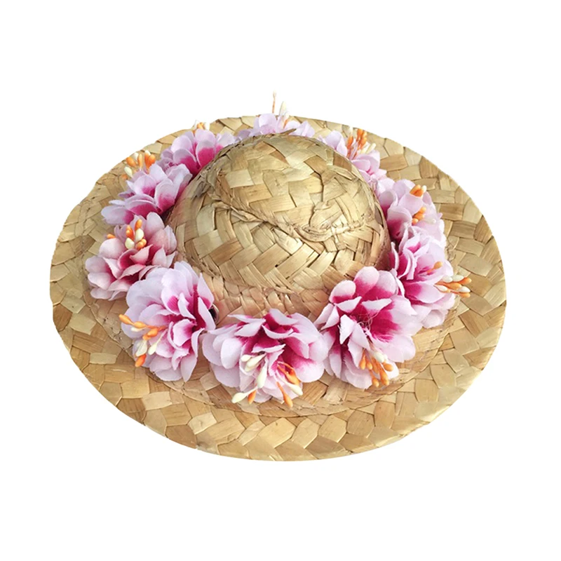 Летняя соломенная шляпа от солнца для собак пляжная питомцев на открытом воздухе