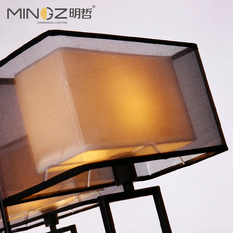 Mingzhe new Chinese hotel project lamp chandelier Retro bedroom living room dining modern restaurant chandelier|lamp shelf|lamp adapterlamp |