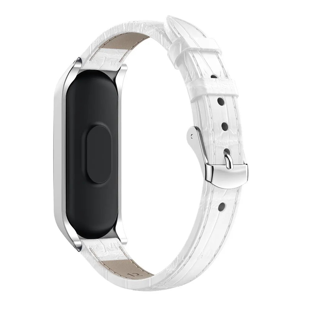 Ремешок из натуральной кожи для Xiaomi mi band 3/4 сменный ремешок наручных часов Mi 3