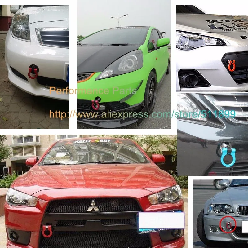 Автомобильный гоночный трос (золотой/красный/синий/черный) алюминиевая Тяговая