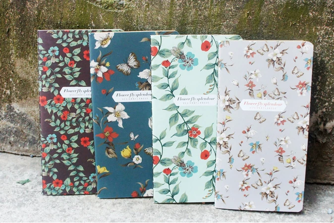 1 шт./лот ретро серии танцы бабочки цветы мини записная книжка винтажная сделай