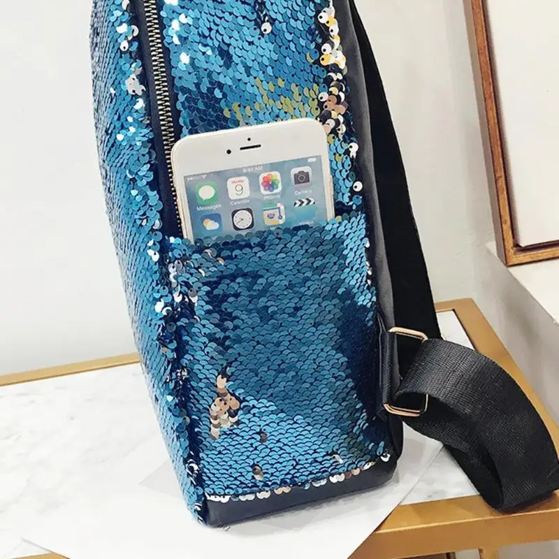 Блёстки рюкзак для женщин Повседневное путешествия Bling Bagpack школьная сумка для подростков обувь девочек женский Mochila Feminina Sac Dos