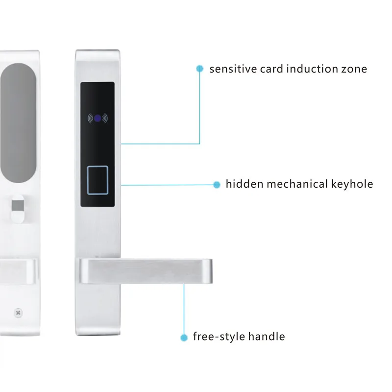 LACHCO карта отель замок цифровой смарт-электронный RFID карта для офисной квартиры гостиничный номер домашняя защелка с Deadbolt L16058BS