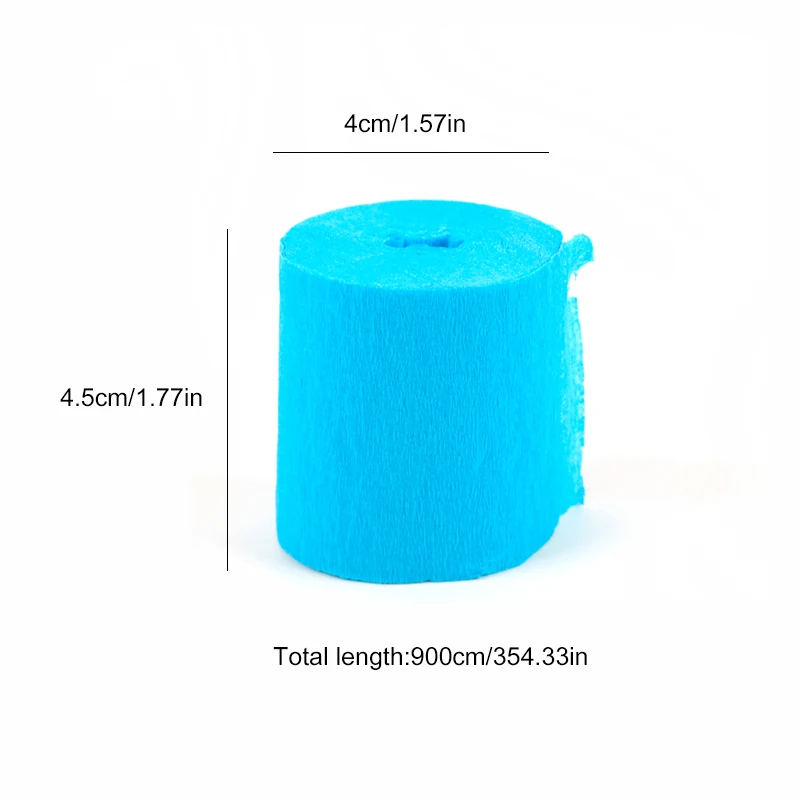 9 м/рулон длинные узкие ленты из крепированной бумаги свадебные украшения DIY