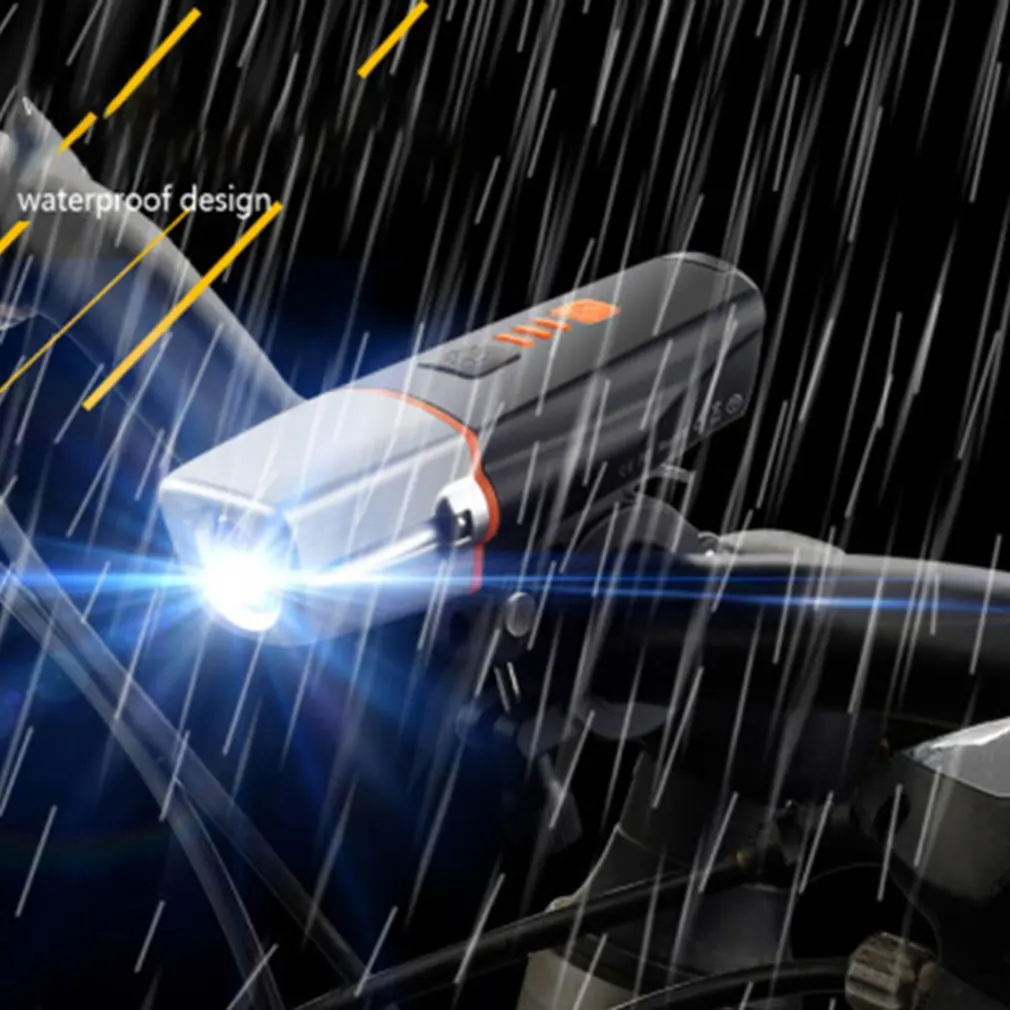 Waterproof Mountain Bike USB Charging Bicycle Light Super Bright Bikes Headlight Front Lamp For Safety Night Cycling | Спорт и