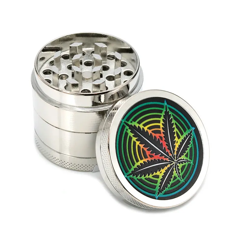 Tobacco herb moledor grinder 4Part Aluminium Metal Herb Spice Pollinator Grinder Smoke crusher | Дом и сад