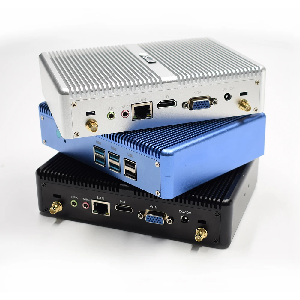 Core i7 Мини ПК 4500U Windows 10 pro Безвентиляторный Компьютер celeron 2955u HDMI HD 4K HTPC Linux Настольный Linux i5 7200U DDR4 ram