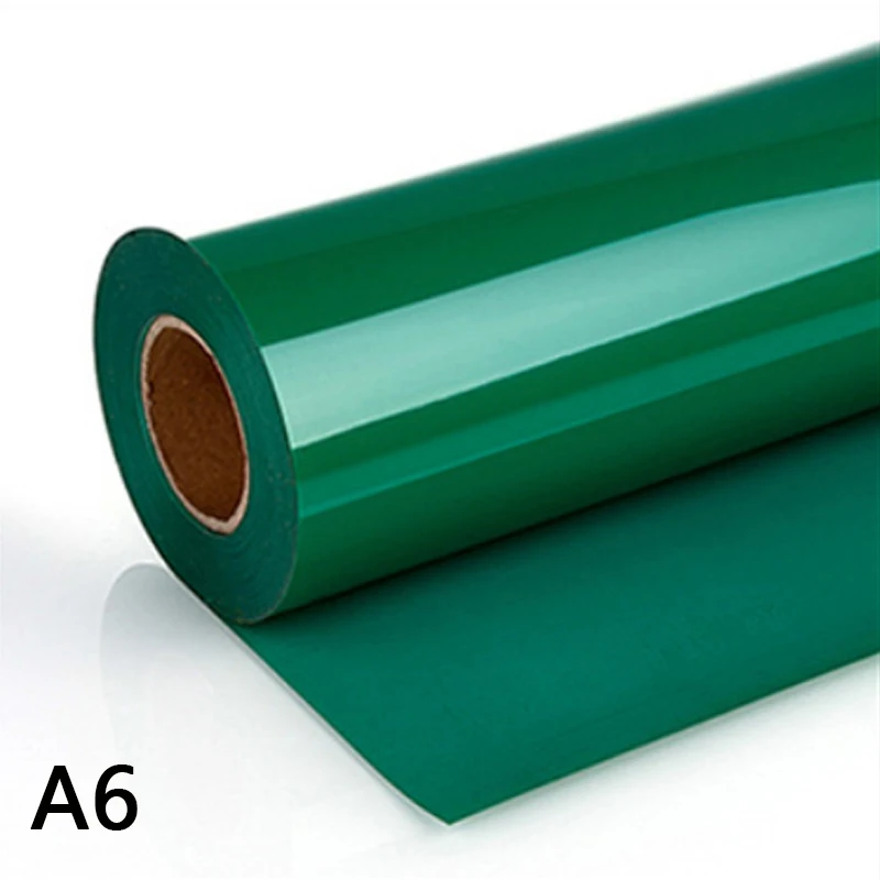 Dark green На 20 ''теплопередача Винил ПВХ футболка ткань дизайн железа горячая печать винил - Цвет: Dark green