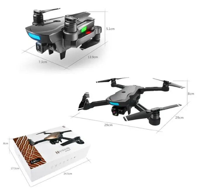 CG033 бесщеточный FPV Квадрокоптер с 1080P HD Wifi Gimbal камерой или без камеры RC вертолет