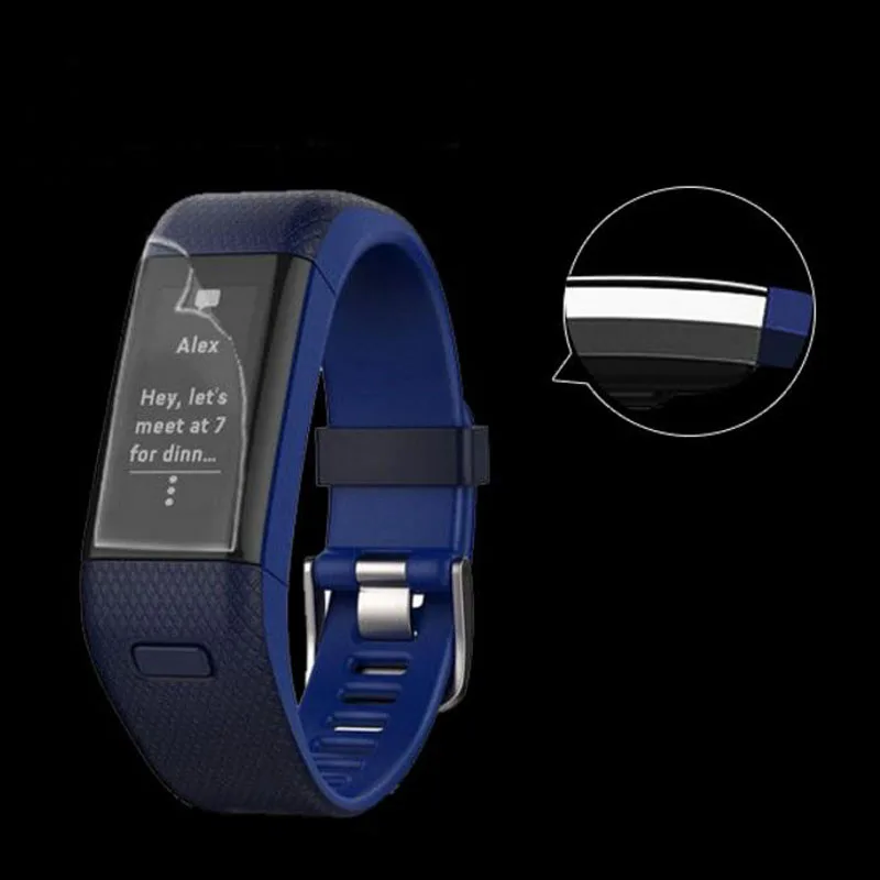 Противоударная мягкая защитная пленка из ТПУ для Garmin Vivosmart HR / + Plus 2 шт. полная