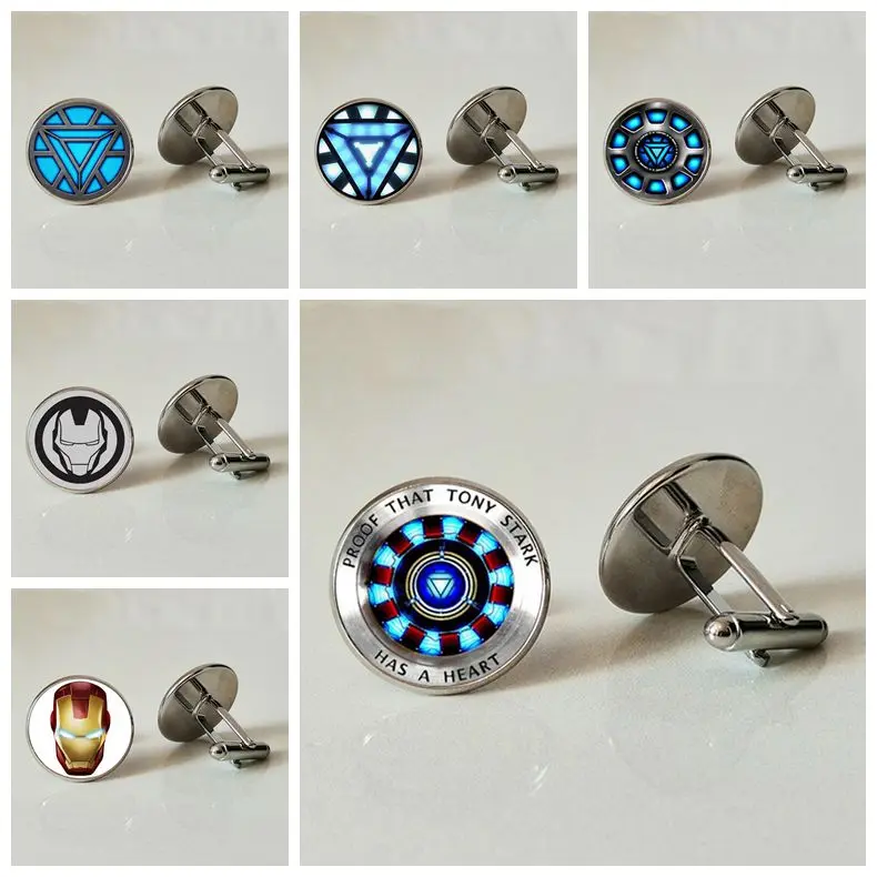 Горячий взрывной Железный человек Тони Старк Серебряный Тибетский стеклянный