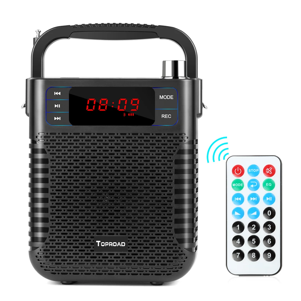 TOPROAD Bluetooth динамик беспроводной стерео сабвуфер тяжелый бас динамик s музыкальный плеер Soundbox поддержка микрофона USB FM радио TF