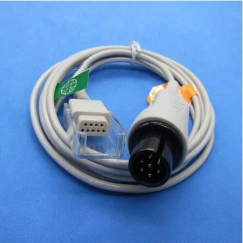 

Бесплатная доставка, совместимый с Bionet BM3, Круглый 6 Pin к DB9 Pin, удлинитель Spo2, медицинский кабель-адаптер Spo2