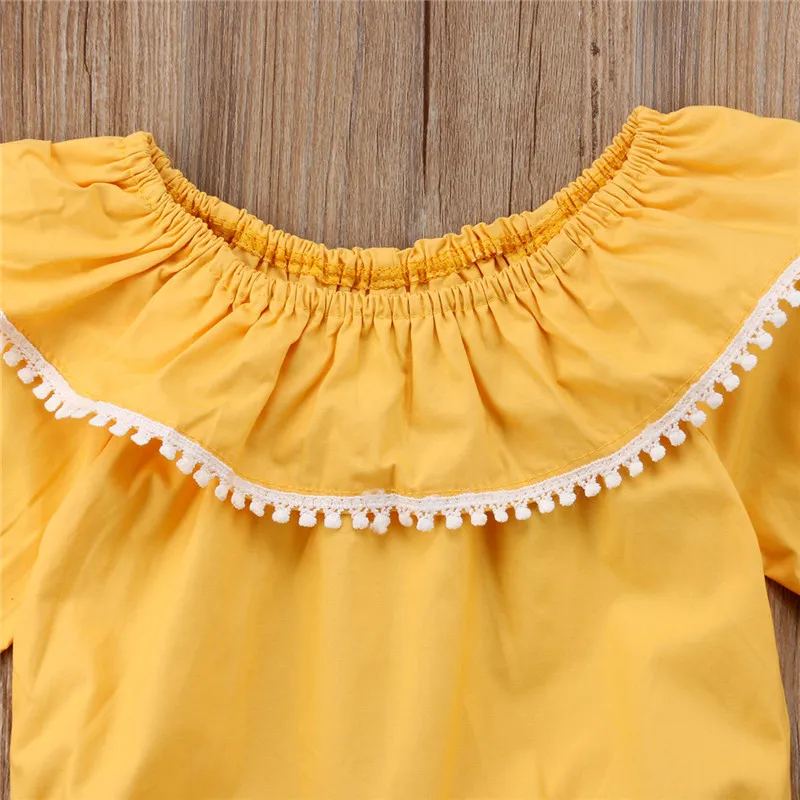 Милые Боди для новорожденных девочек CANIS одежда с оборками Цельный Детский