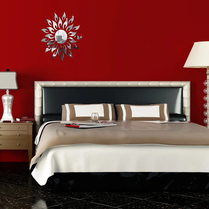 Настоящие 3d наклейки на стены акриловые круглые точки круг diy зеркало украшение