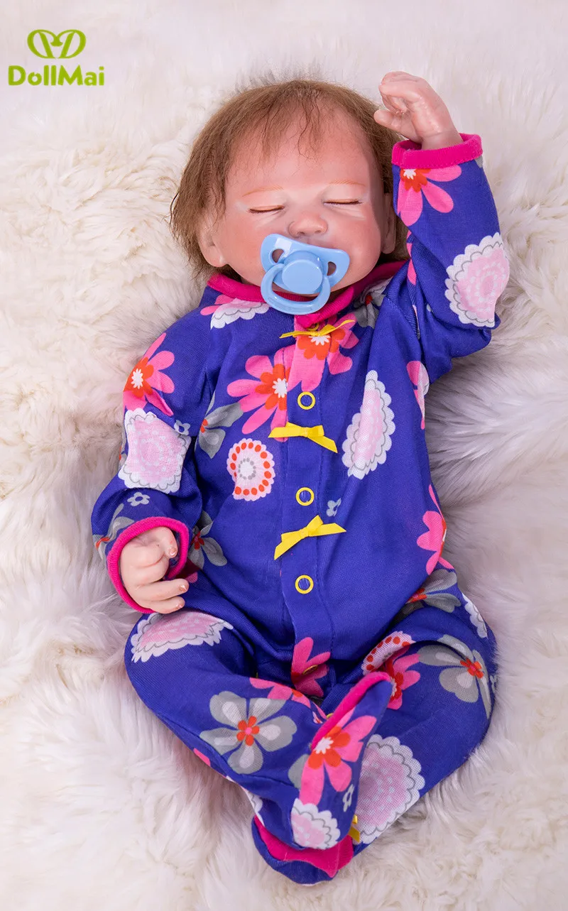 

Кукла реборн Bebe, мягкая силиконовая виниловая кукла-Реборн, 19 дюймов 48 см, для маленьких девочек, кукла ручной работы, Реалистичная кукла реб...