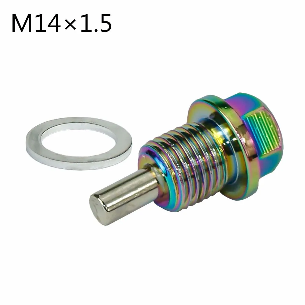 M12 M14 M16 M20* 1,5/1,25 Neo хром Алюминиевый магнитный болт слива масла сливной разъем Гайка слива масла Пробка Магнитный