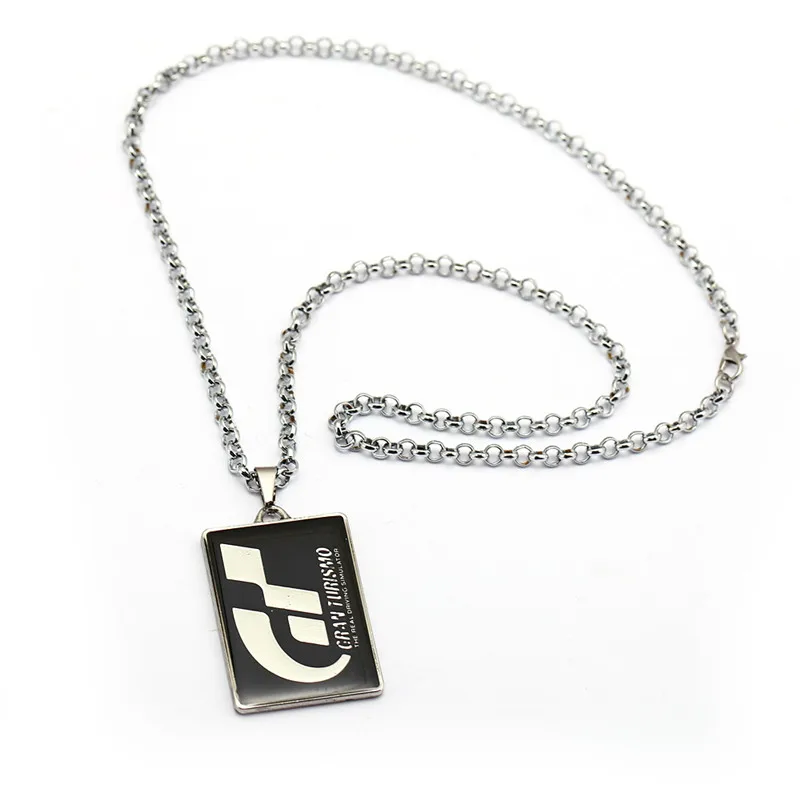 Горячая игра Gran Turismo GT ожерелье гоночный логотип металлические подвески и