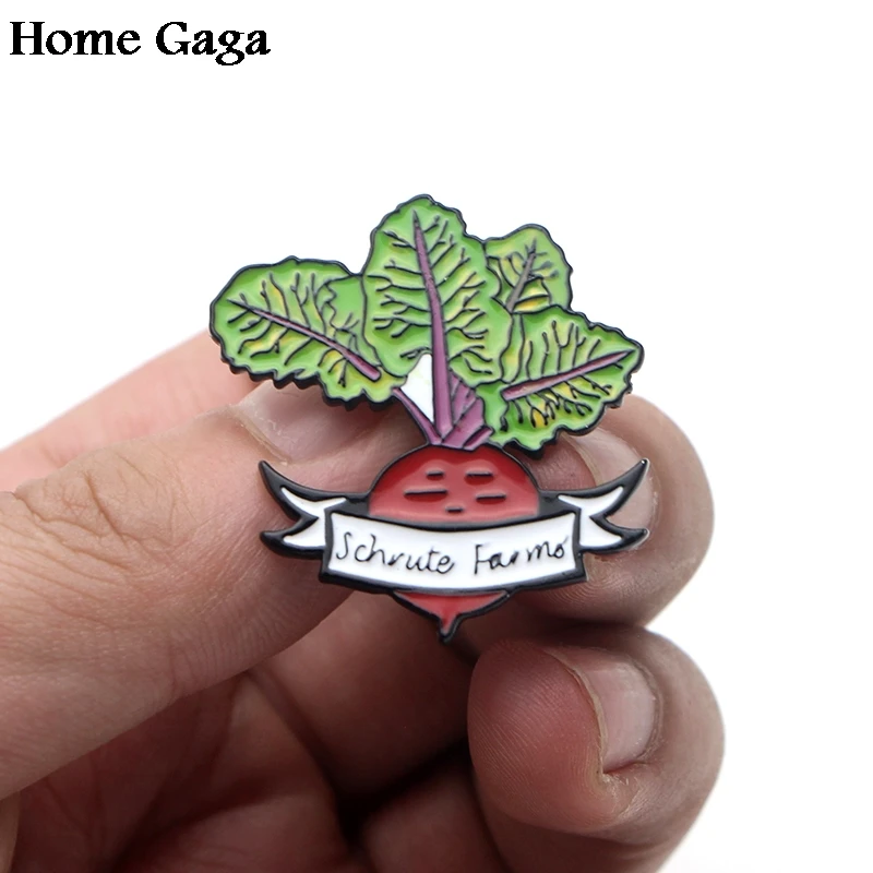 Homegaga Офис Дуайт Шрут ферма цинк эмаль булавки медаль para рюкзак рубашка одежда сумка броши значки для мужчин и женщин D1809