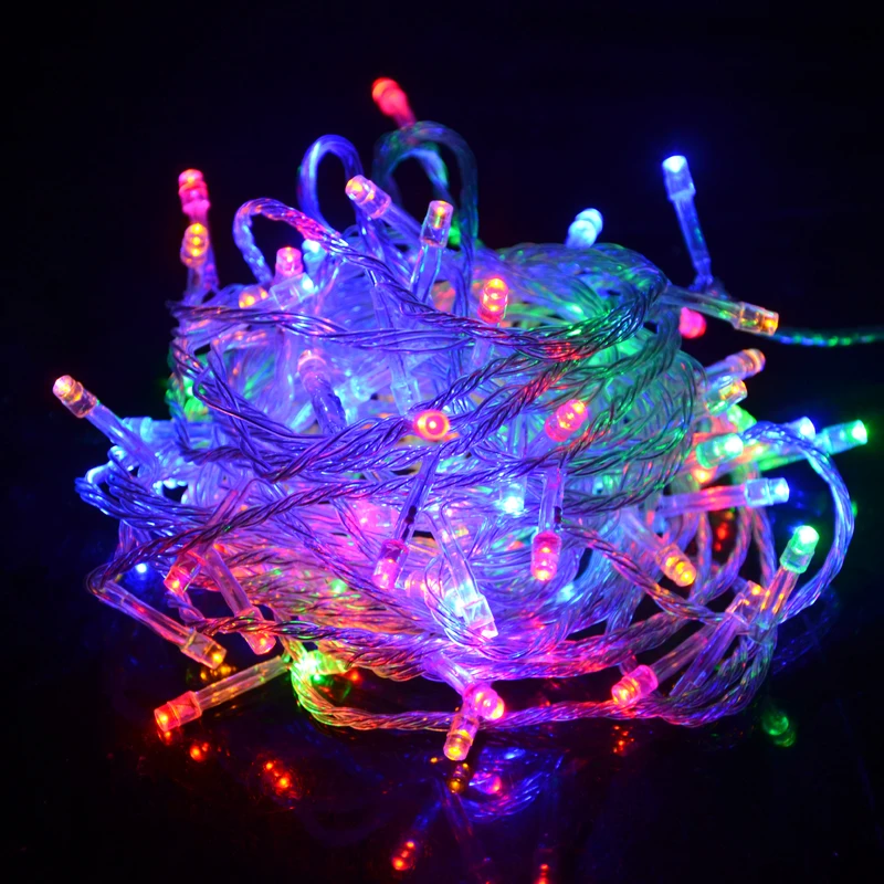 Гирлянда светодиодная RGB 10 м 100 светодиодов 110 В перем. Тока|string lights|led string lightsled lights
