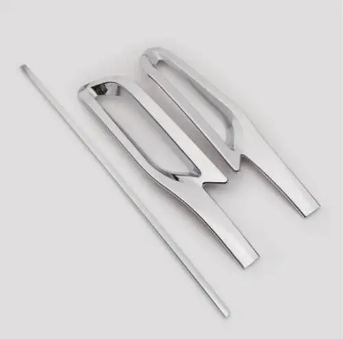 3 шт./компл. ABS хромированные автомобильные задние бамперы рамка багажника двери